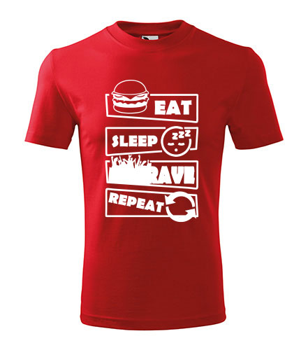 GT GRUPA - Šaljive majice - Eat sleep rave repeat